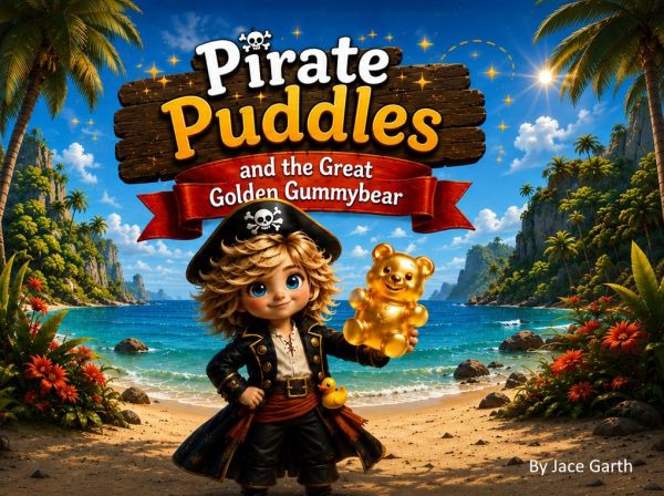 Pirate Puddles and the Great Golden Gummybear book cover